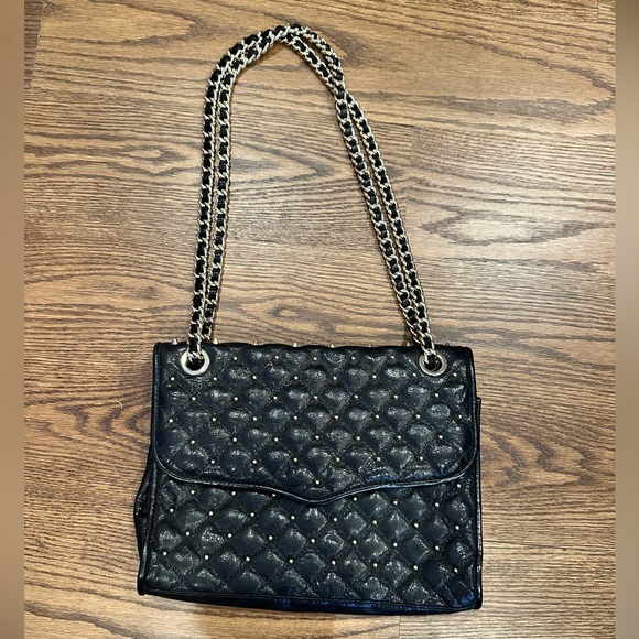 Rebecca Minkoff Black and gold cross body bag - Picture 2 of 13